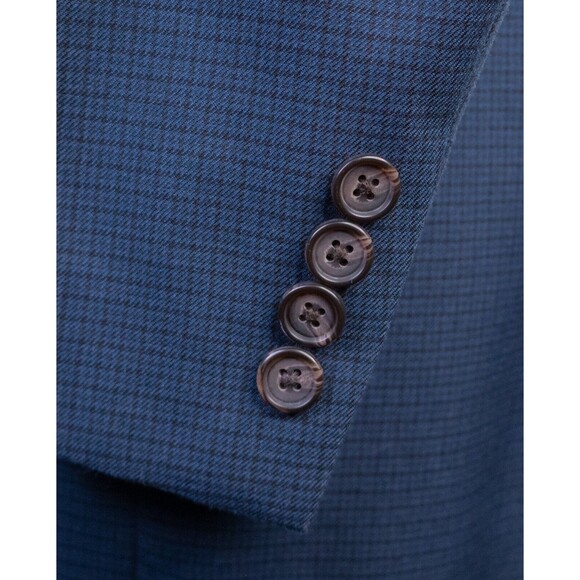 Ralph Lauren Mens Blazer Sz 42L Sport Coat Jacket Poly Blend 2-Bttn Houndstooth - Picture 7 of 13